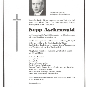 Aschenwald Sepp G